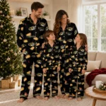 Missouri Tigers Long Pajama Set Custom Snack Scatter Black Best Selling
