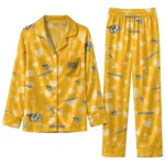 nashville predators long pajama set custom heart charms gold best selling.webp