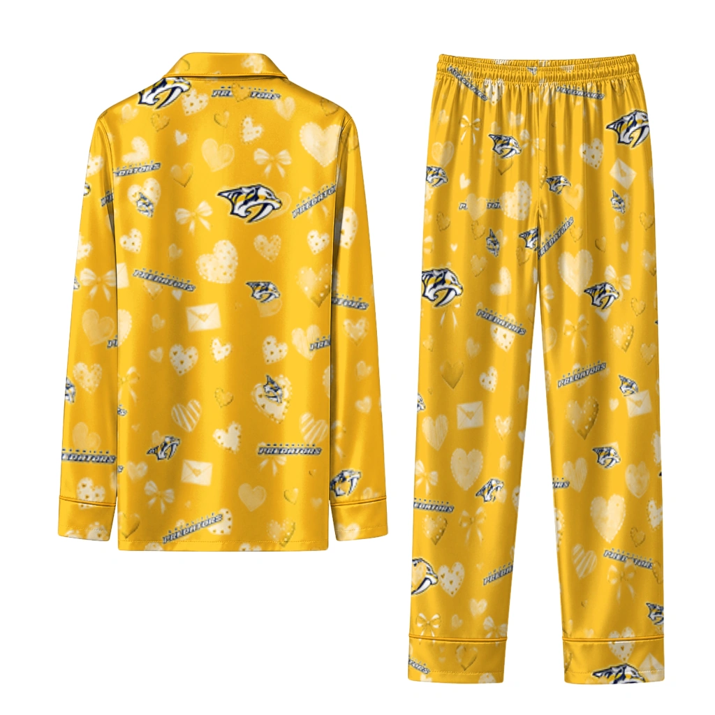 nashville predators long pajama set custom heart charms gold fashion forward.webp nashville predators long pajama set custom heart charms gold fashion forward.webp