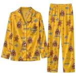 Nashville Predators Long Pajama Set Customized Candy Scatter Gold Best Selling