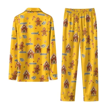 Nashville Predators Long Pajama Set Customized Candy Scatter Gold Fashion Forward