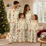 nashville predators long pajama set personalized ribbon florals gold best selling.webp