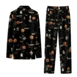 Navy Midshipmen Long Pajama Set Personalized Icon Confetti Black Best Selling