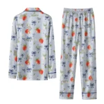 Navy Midshipmen Long Pajama Set Personalized Ribbon Florals Blue Best Selling