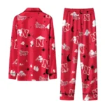 Nebraska Cornhuskers Long Pajama Set Customized Cloud Stars Red Best Selling