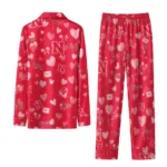 Nebraska Cornhuskers Long Pajama Set Customized Heart Charms Red Best Selling