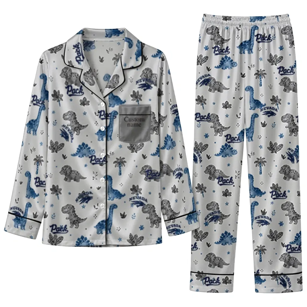 Nevada Wolf Pack Long Pajama Set Customized Character Scatter Best Selling Nevada Wolf Pack Long Pajama Set Customized Character Scatter Best Selling