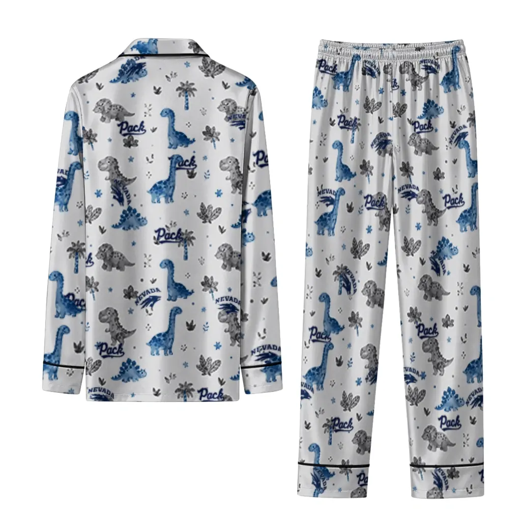 Nevada Wolf Pack Long Pajama Set Customized Character Scatter Fashion Forward Nevada Wolf Pack Long Pajama Set Customized Character Scatter Fashion Forward