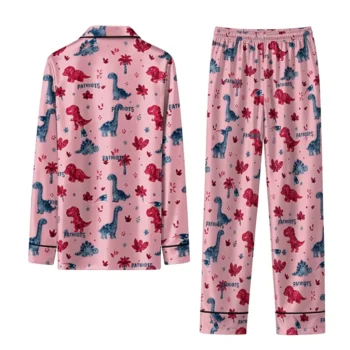 New England Patriots Long Pajama Set Custom Character Scatter Fashion Forward