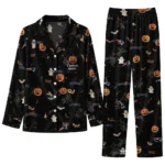 new england patriots long pajama set customized icon confetti black best selling.webp