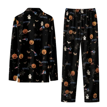 new england patriots long pajama set customized icon confetti black fashion forward.webp