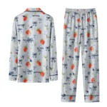 new england patriots long pajama set personalized ribbon florals blue best selling.webp