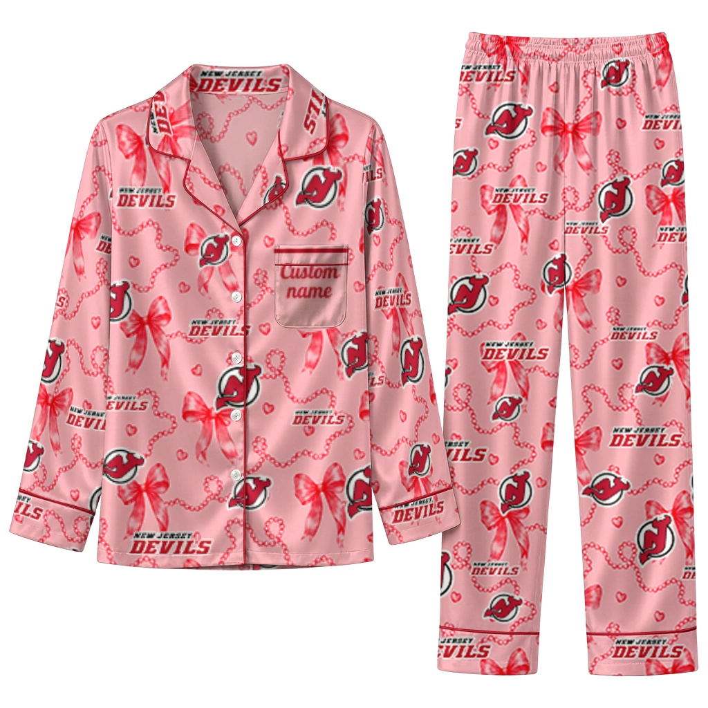 new jersey devils long pajama set custom ribbon chains red best selling.webp new jersey devils long pajama set custom ribbon chains red best selling.webp