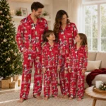 New Jersey Devils Long Pajama Set Customized Animal Scatter Red Best Selling