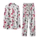 New Mexico Lobos Long Pajama Set Custom Character Scatter Best Selling