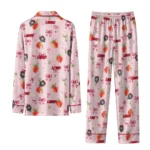 New Mexico Lobos Long Pajama Set Custom Ribbon Florals Red Best Selling