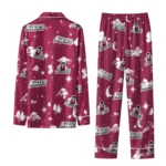 New Mexico State Aggies Long Pajama Set Custom Cloud Stars Crimson Best Selling