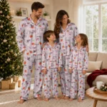 New Mexico State Aggies Long Pajama Set Custom Ribbon Florals Crimson Best Selling