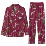New Mexico State Aggies Long Pajama Set Custom Sprig Scatter Crimson Best Selling