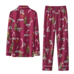 New Mexico State Aggies Long Pajama Set Custom Sprig Scatter Crimson Best Selling