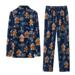New Orleans Pelicans Long Pajama Set Custom Candy Scatter Navy Best Selling