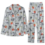 New Orleans Pelicans Long Pajama Set - Customized Ribbon Florals Navy 1 new orleans pelicans long pajama set customized ribbon florals navy best selling.webp