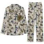 New Orleans Pelicans Long Pajama Set Personalized Character Scatter Best Selling