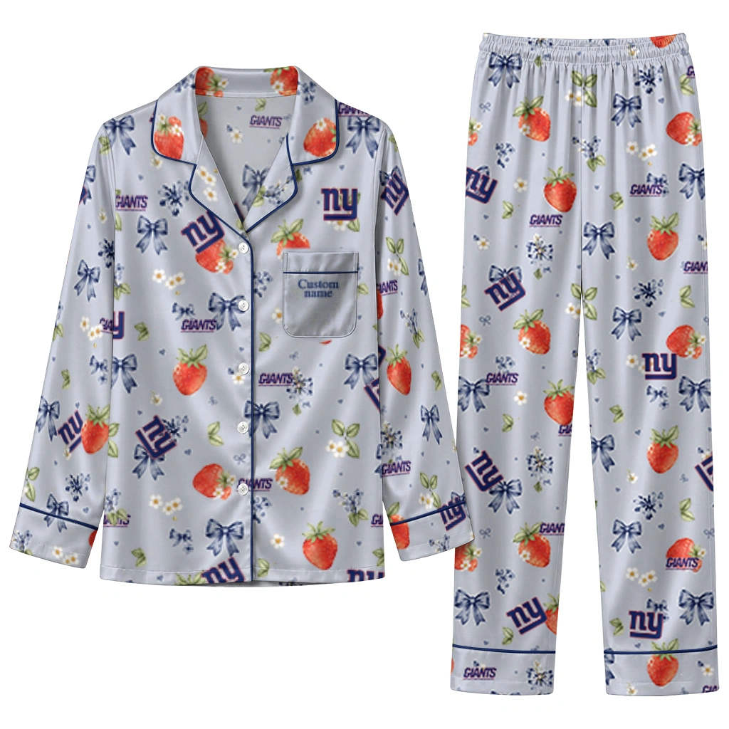 new york giants long pajama set customized ribbon florals blue best selling.webp new york giants long pajama set customized ribbon florals blue best selling.webp