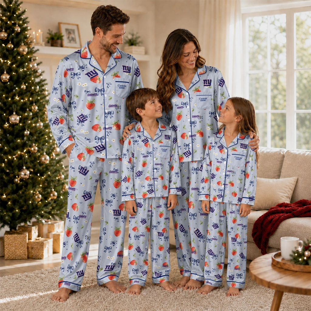 new york giants long pajama set customized ribbon florals blue latest model.webp new york giants long pajama set customized ribbon florals blue latest model.webp