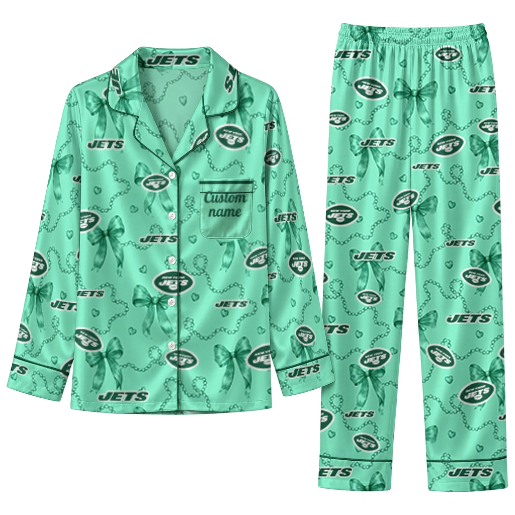 new york jets long pajama set personalized ribbon chains green best selling.webp new york jets long pajama set personalized ribbon chains green best selling.webp
