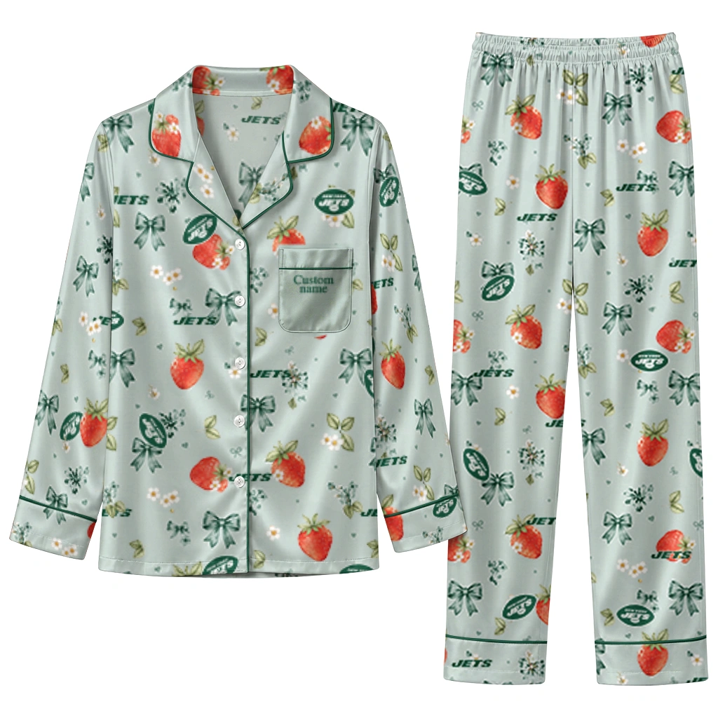 new york jets long pajama set personalized ribbon florals green best selling.webp new york jets long pajama set personalized ribbon florals green best selling.webp