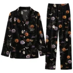new york mets long pajama set custom icon confetti black best selling.webp