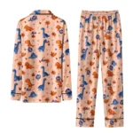 New York Mets Long Pajama Set Personalized Character Scatter Best Selling