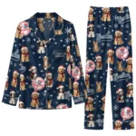 New York Yankees Long Pajama Set - Custom Animal Scatter Navy 1 New York Yankees Long Pajama Set Custom Animal Scatter Navy Best Selling