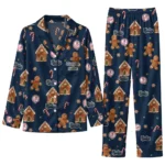 New York Yankees Long Pajama Set Customized Candy Scatter Navy Best Selling