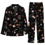 new york yankees long pajama set customized icon confetti black best selling.webp