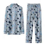 North Carolina Tar Heels Long Pajama Set Personalized Character Scatter Best Selling