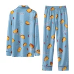 North Carolina Tar Heels Long Pajama Set Personalized Snack Scatter Light Blue Best Selling