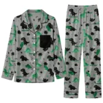 North Texas Mean Green Long Pajama Set - Custom Character Scatter 1 North Texas Mean Green Long Pajama Set Custom Character Scatter Best Selling