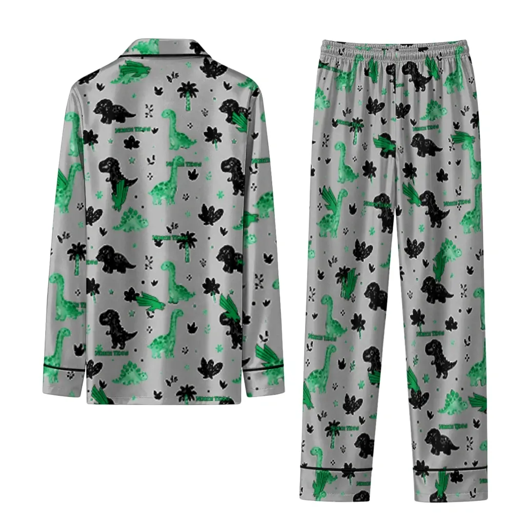 North Texas Mean Green Long Pajama Set Custom Character Scatter Fashion Forward North Texas Mean Green Long Pajama Set Custom Character Scatter Fashion Forward