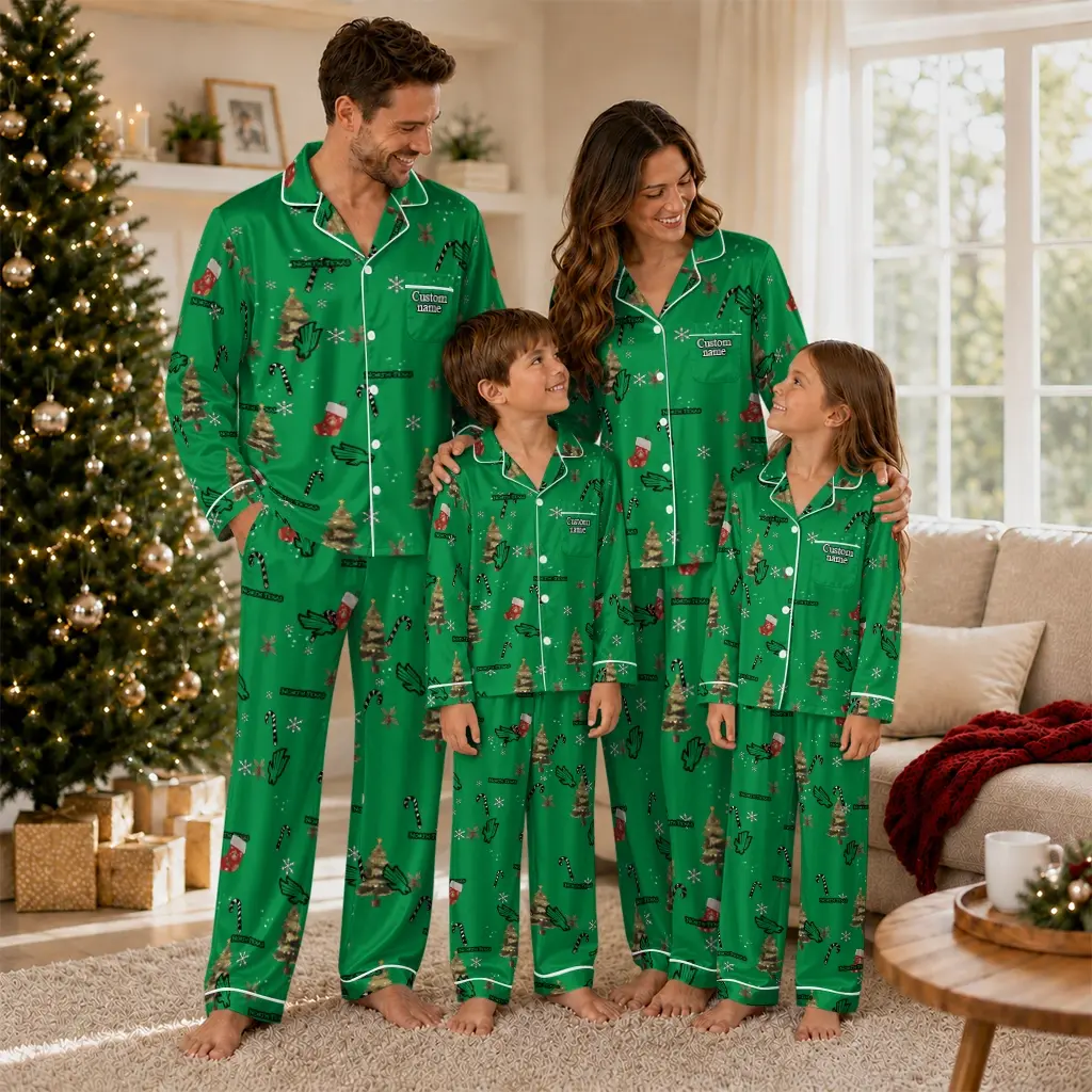 North Texas Mean Green Long Pajama Set Custom Sprig Scatter Green Latest Model North Texas Mean Green Long Pajama Set Custom Sprig Scatter Green Latest Model