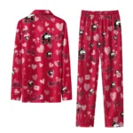 Northern Illinois Huskies Long Pajama Set Customized Heart Charms Red Best Selling