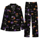 Northwestern Wildcats Long Pajama Set Personalized Icon Confetti Black Best Selling