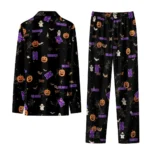 Northwestern Wildcats Long Pajama Set Personalized Icon Confetti Black Best Selling