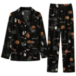 Notre Dame Fighting Irish Long Pajama Set Custom Icon Confetti Black Best Selling