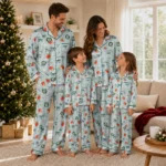 oakland athletics long pajama set custom ribbon florals green best selling.webp
