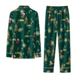 Oakland Athletics Long Pajama Set Custom Sprig Scatter Green Best Selling