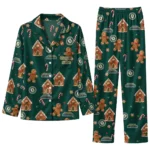 Oakland Athletics Long Pajama Set Personalized Candy Scatter Green Best Selling