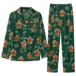 Ohio Bobcats Long Pajama Set Personalized Candy Scatter Green Best Selling
