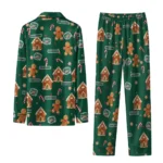 Ohio Bobcats Long Pajama Set Personalized Candy Scatter Green Best Selling